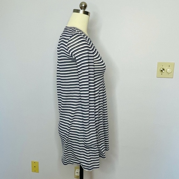 BCBGeneration Stripe Open Back Cutout Swing Dress - Picture 4 of 9